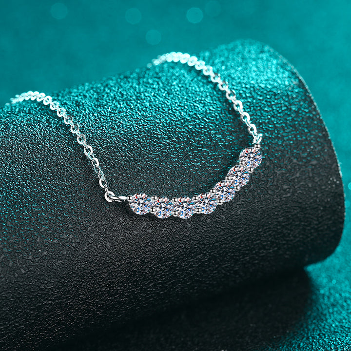 1.4 Carat Moissanite 925 Sterling Silver Necklace for Women