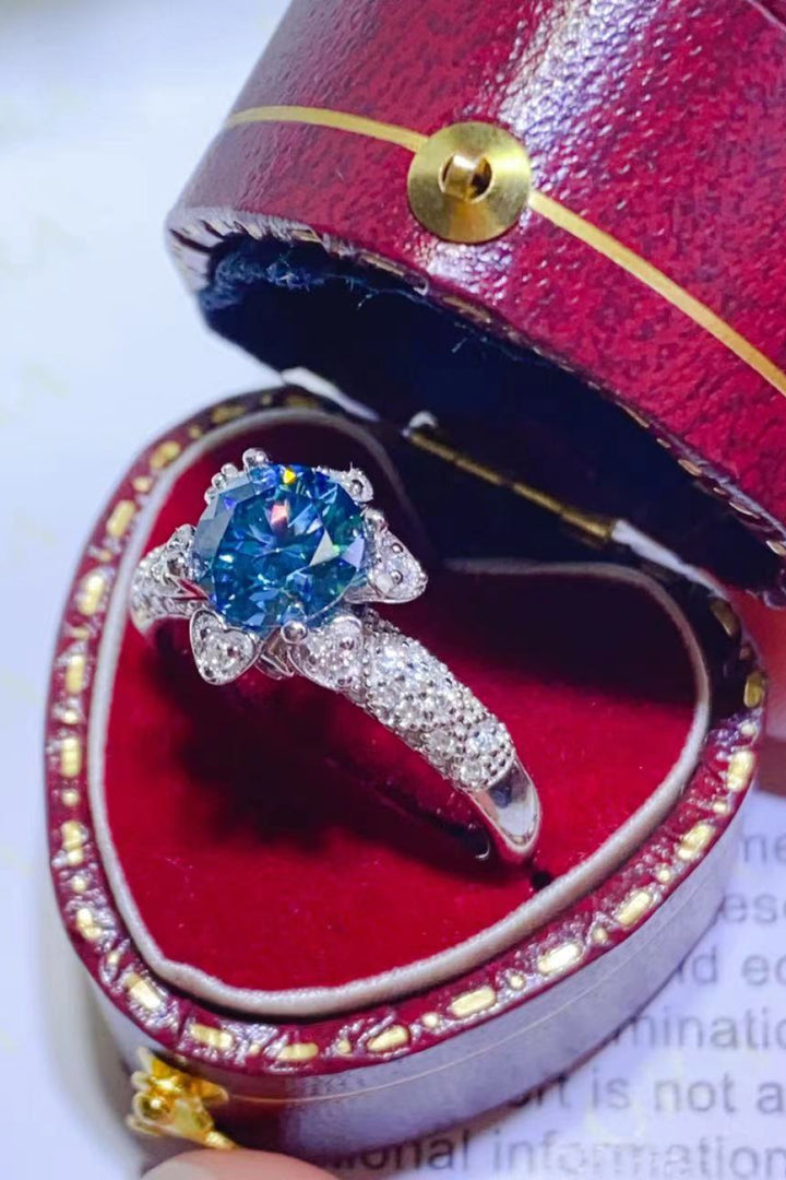 1 Carat Moissanite 925 Sterling Silver Ring for Elegance