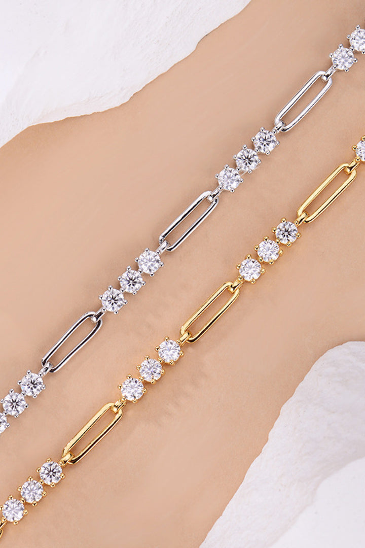 1.8 Carat Moissanite 925 Sterling Silver Bracelet for Elegance