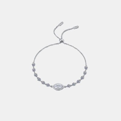 1 Carat Moissanite 925 Sterling Silver Bracelet for Elegance