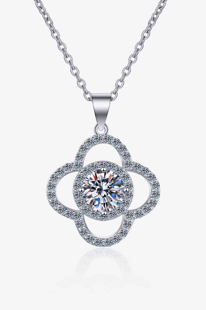 1 Carat Moissanite 925 Sterling Silver Necklace for Women