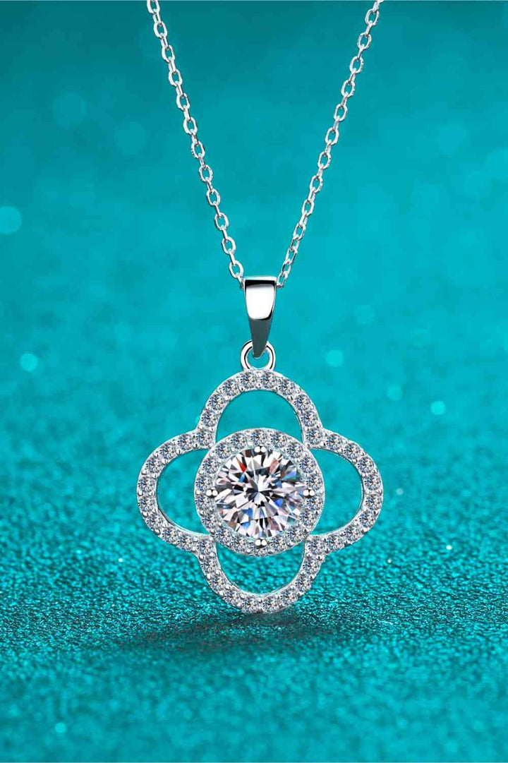 1 Carat Moissanite 925 Sterling Silver Necklace for Women