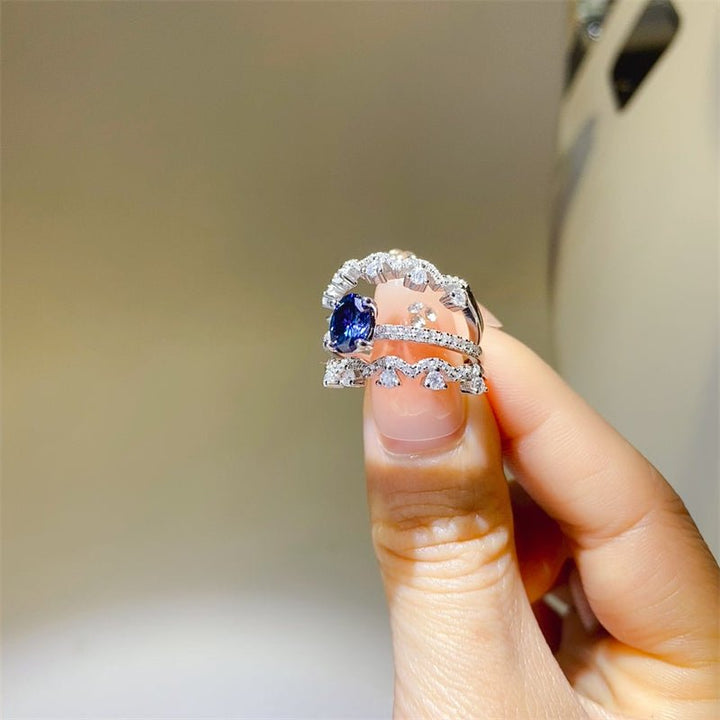 1 Carat Moissanite 925 Sterling Silver Ring for Elegance