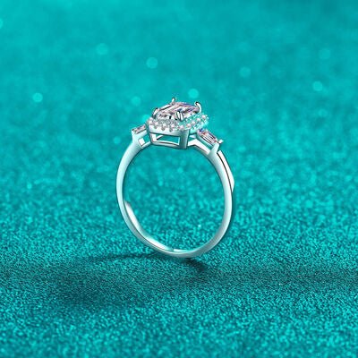 1 Carat Moissanite 925 Sterling Silver Ring for Elegance