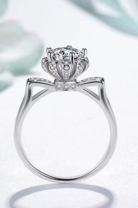 1 Carat Moissanite 925 Sterling Silver Ring for Elegance