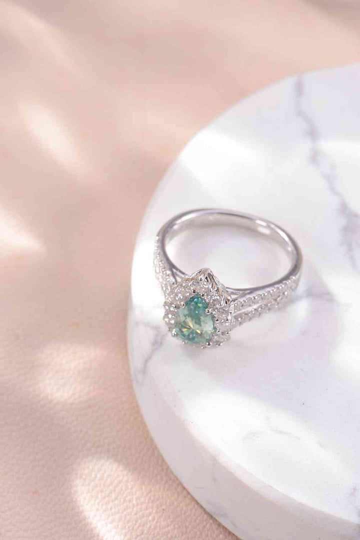 1 Carat Moissanite 925 Sterling Silver Ring for Elegance