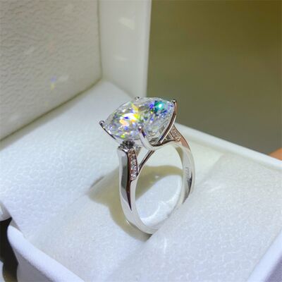 10 Carat Moissanite 925 Sterling Silver Ring for Elegance
