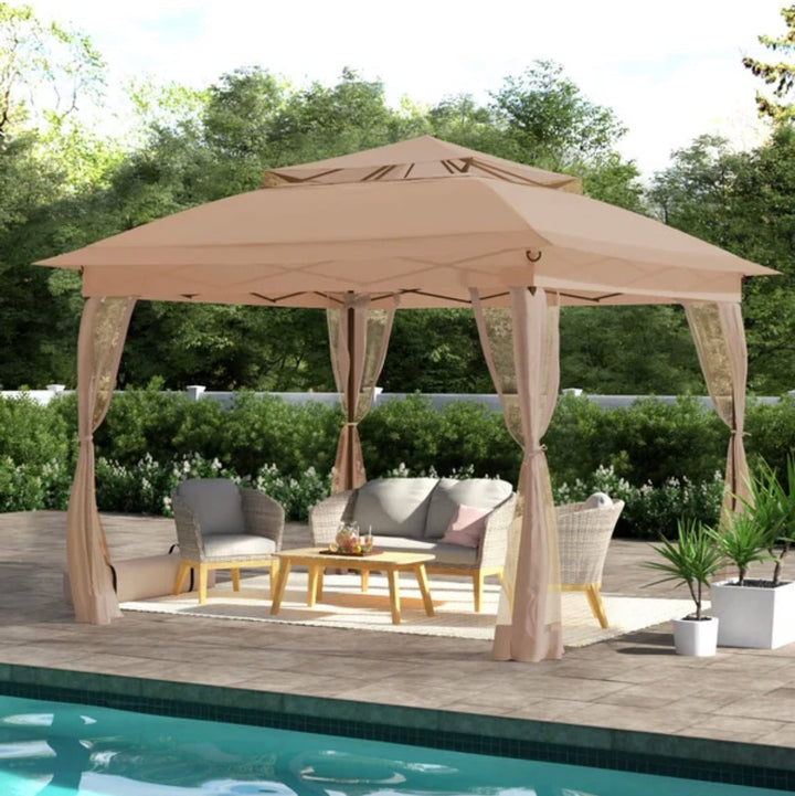 11 Ft. W x 11 Ft. D Steel Pop-Up Gazebo - Ruth Envision