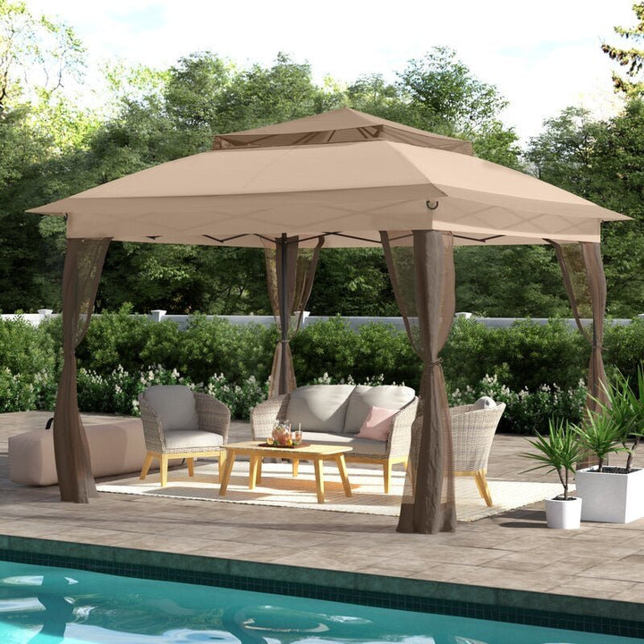 11 Ft. W x 11 Ft. D Steel Pop-Up Gazebo - Ruth Envision