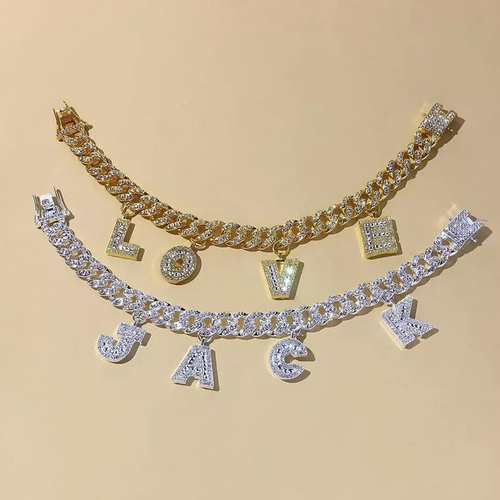 12mm Custom Letter Anklet