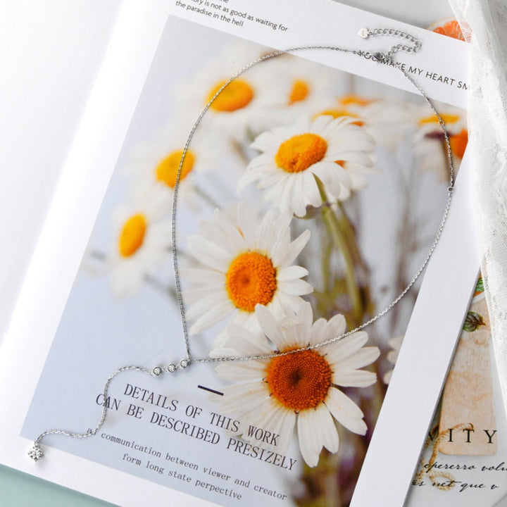 1.3 Carat Moissanite 925 Sterling Silver Drop Necklace Elegant