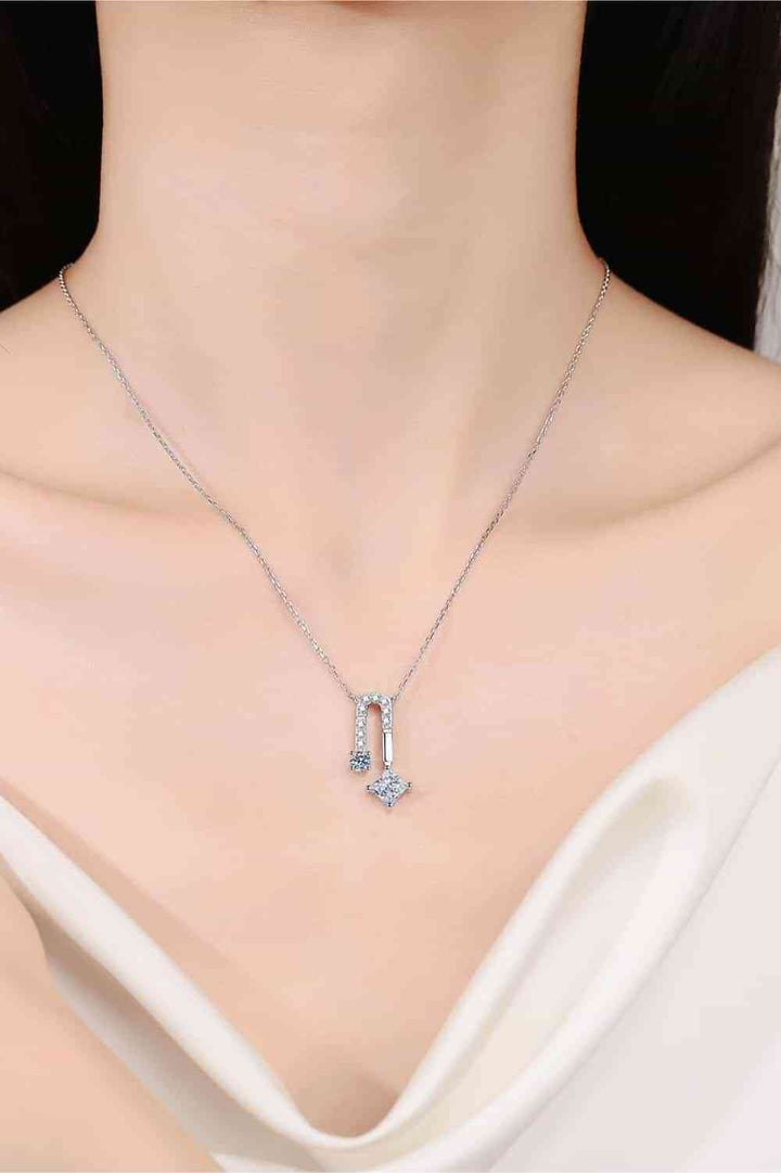 1.3 Carat Moissanite 925 Sterling Silver Necklace for Elegance