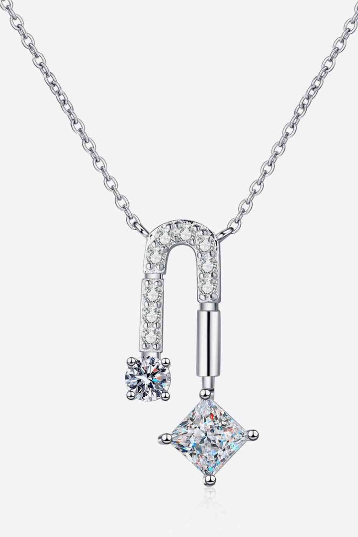 1.3 Carat Moissanite 925 Sterling Silver Necklace for Elegance