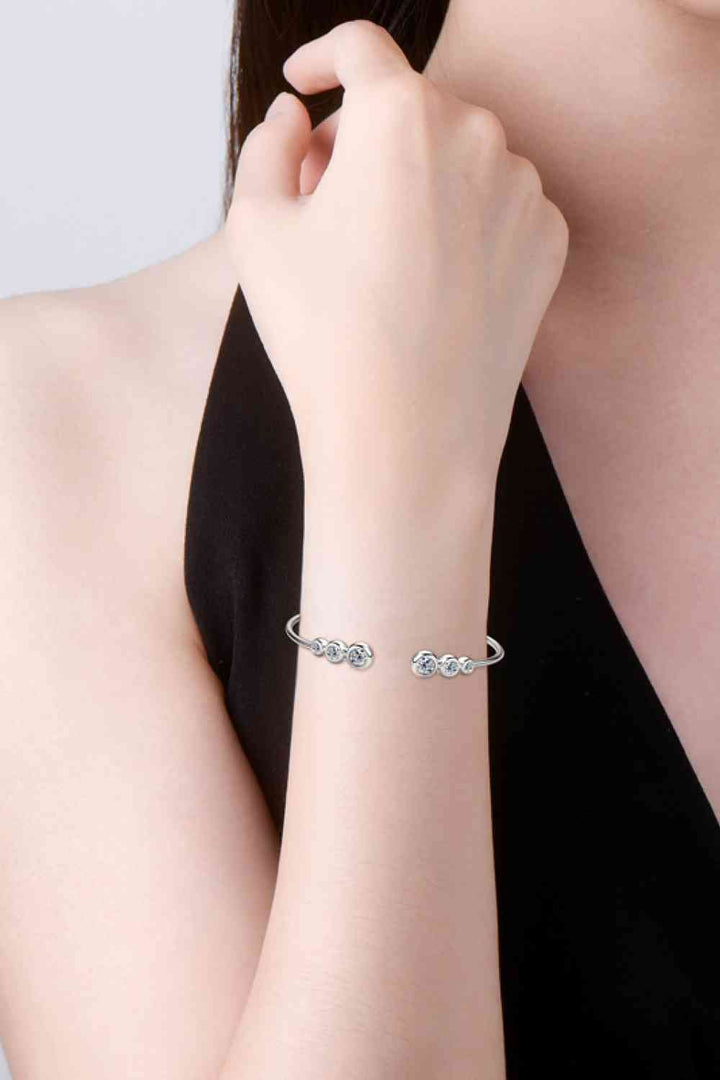 1.8 Carat Moissanite 925 Sterling Silver Bracelet Luxury