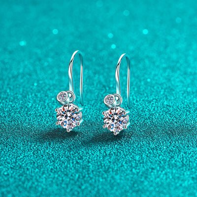 2 Carat Moissanite 925 Sterling Silver Earrings for Women