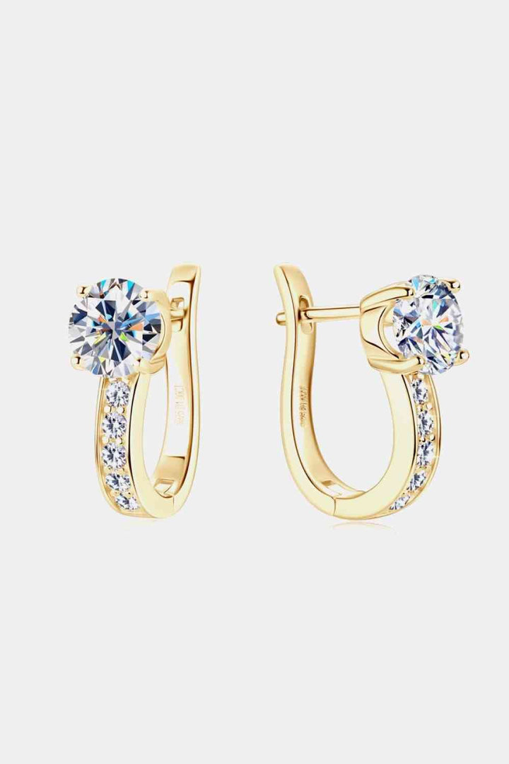 2 Carat Moissanite 925 Sterling Silver Earrings for Women
