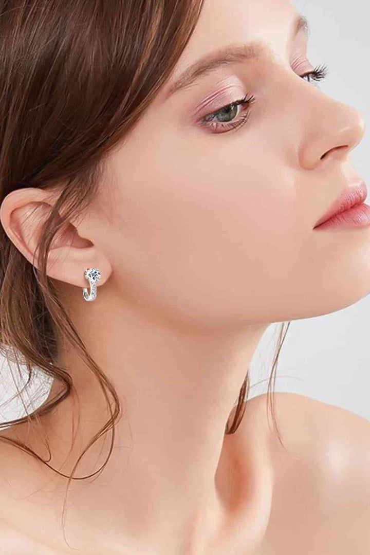 2 Carat Moissanite 925 Sterling Silver Earrings for Women