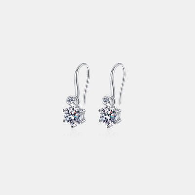 2 Carat Moissanite 925 Sterling Silver Earrings for Women