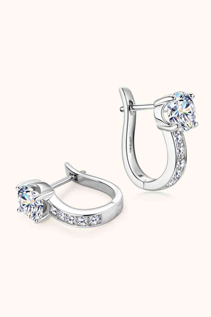 2 Carat Moissanite 925 Sterling Silver Earrings for Women