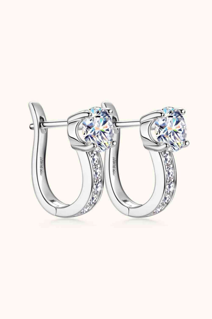 2 Carat Moissanite 925 Sterling Silver Earrings for Women