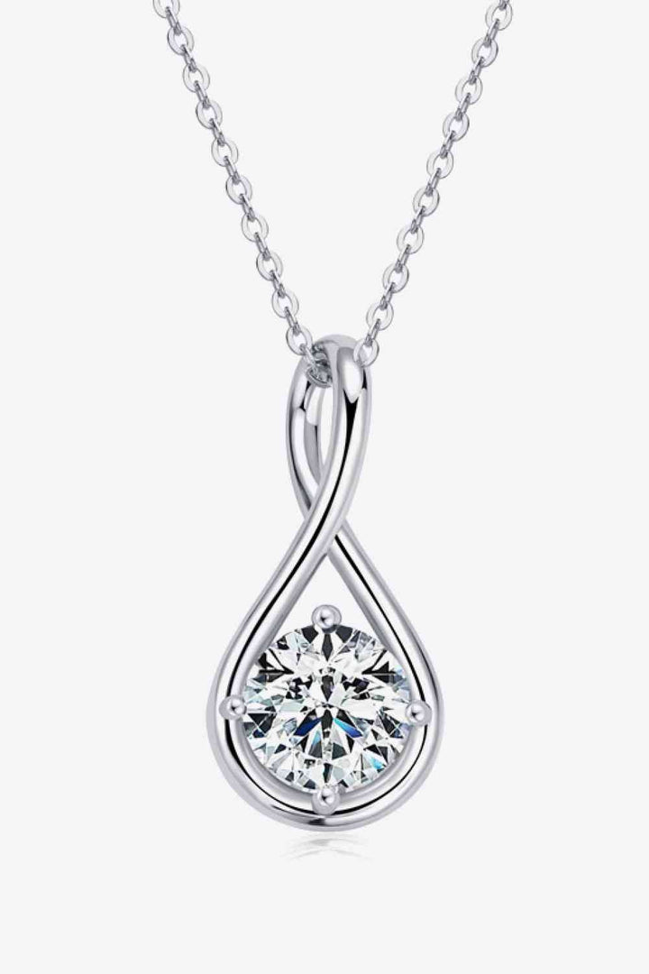 2 Carat Moissanite 925 Sterling Silver Necklace for Elegance