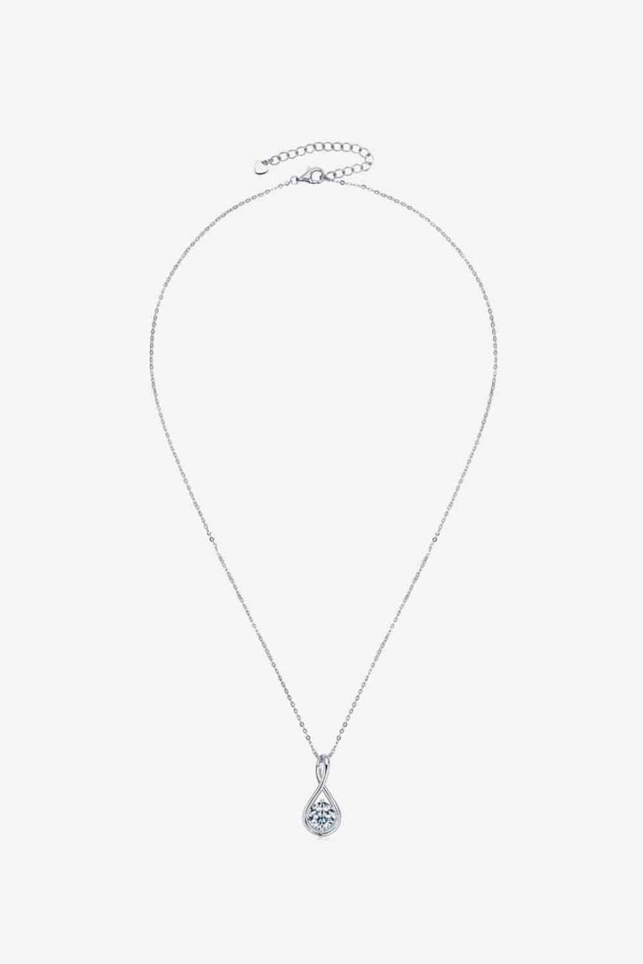 2 Carat Moissanite 925 Sterling Silver Necklace for Elegance