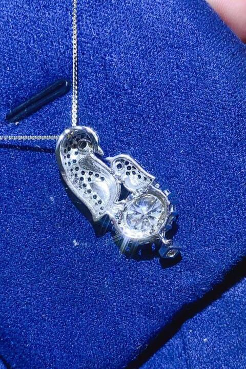 2 Carat Moissanite 925 Sterling Silver Necklace for Elegance