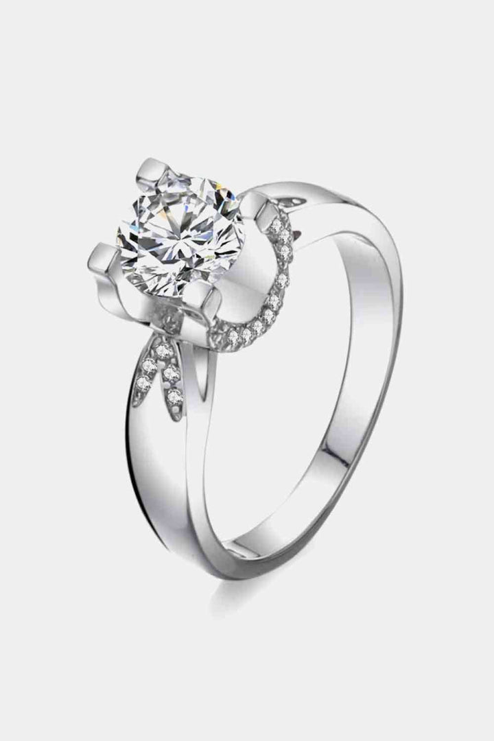 2 Carat Moissanite 925 Sterling Silver Ring for Elegance