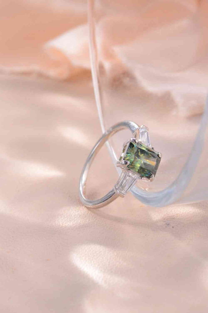 Elegant 2 Carat Moissanite 925 Sterling Silver Ring