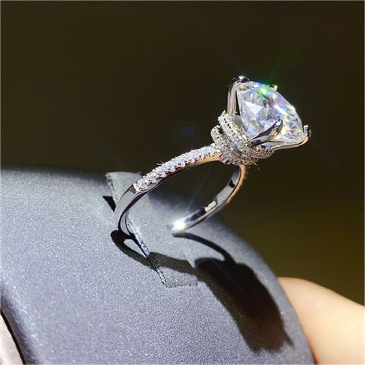 5 Carat Moissanite 925 Sterling Silver Ring for Women