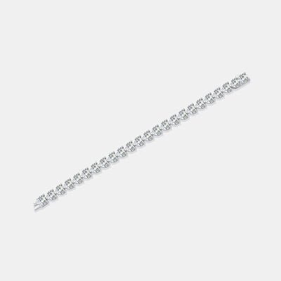 24 Carat Moissanite 925 Sterling Silver Heart Bracelet Gift
