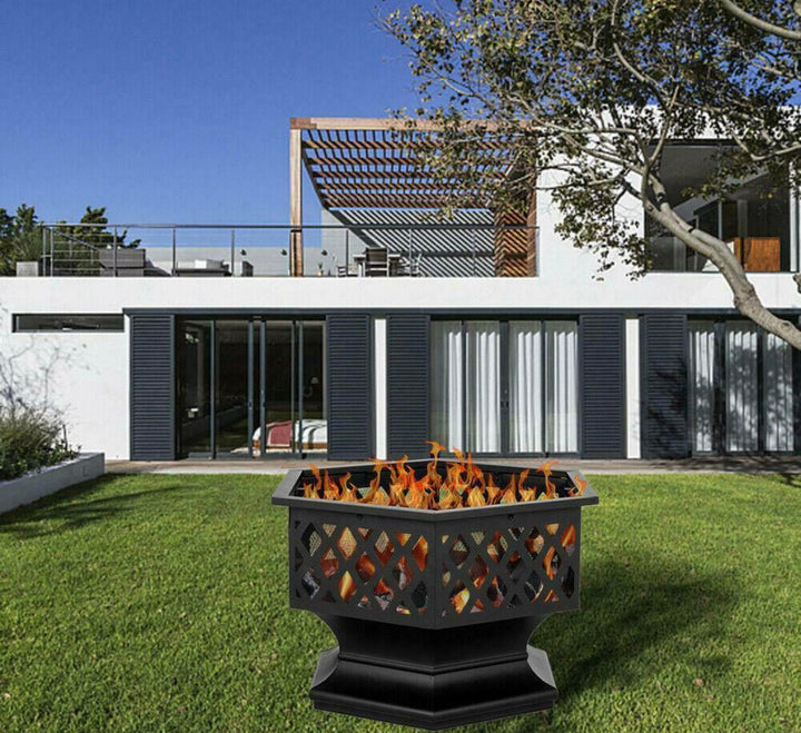 24’ Hex Shaped Patio Fire Pit - Ruth Envision