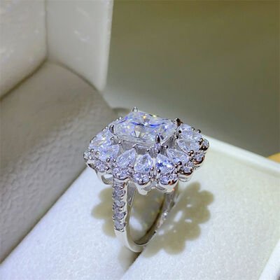 3 Carat Moissanite 925 Sterling Silver Ring for Women