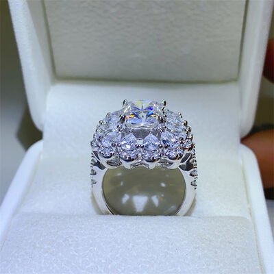 3 Carat Moissanite 925 Sterling Silver Ring for Women