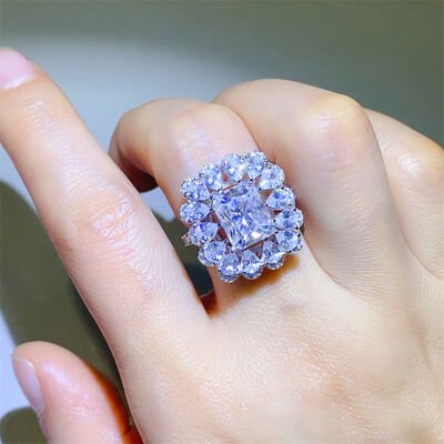 3 Carat Moissanite 925 Sterling Silver Ring for Women