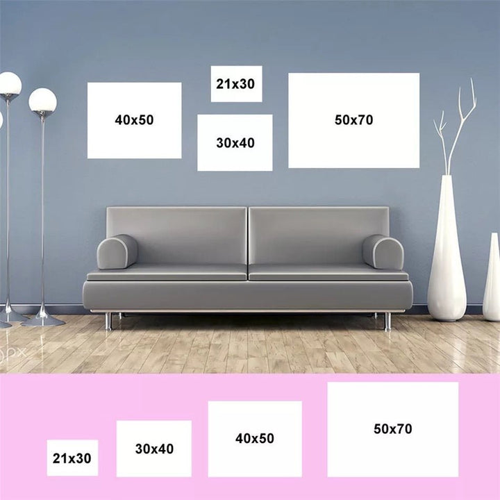 3 Pcs Set Love Together Art Oil Printings Abstract Picture Painting - Ruth Envision