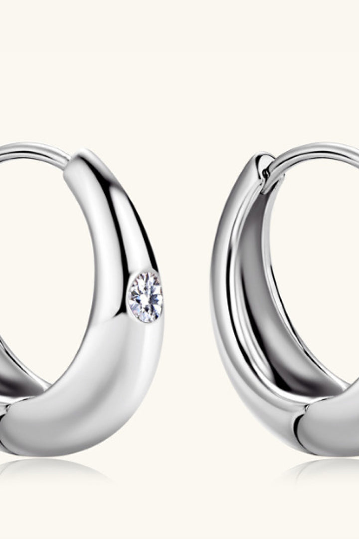 Moissanite 925 Sterling Silver Earrings for Elegant Style
