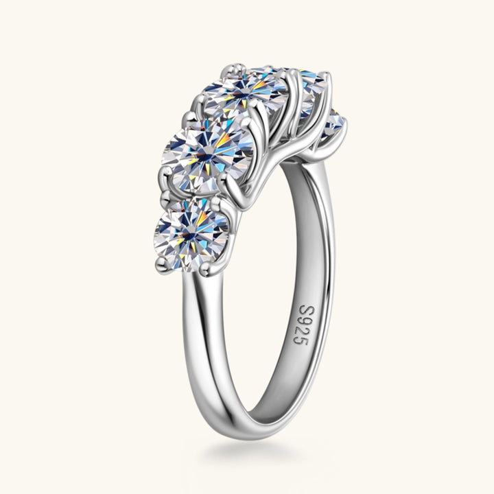 3.6 Carat Moissanite 925 Sterling Silver Ring for Elegance