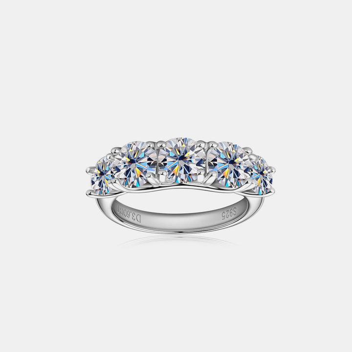 3.6 Carat Moissanite 925 Sterling Silver Ring for Elegance