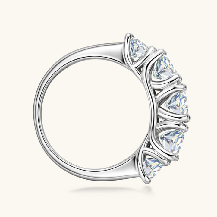 3.6 Carat Moissanite 925 Sterling Silver Ring for Elegance