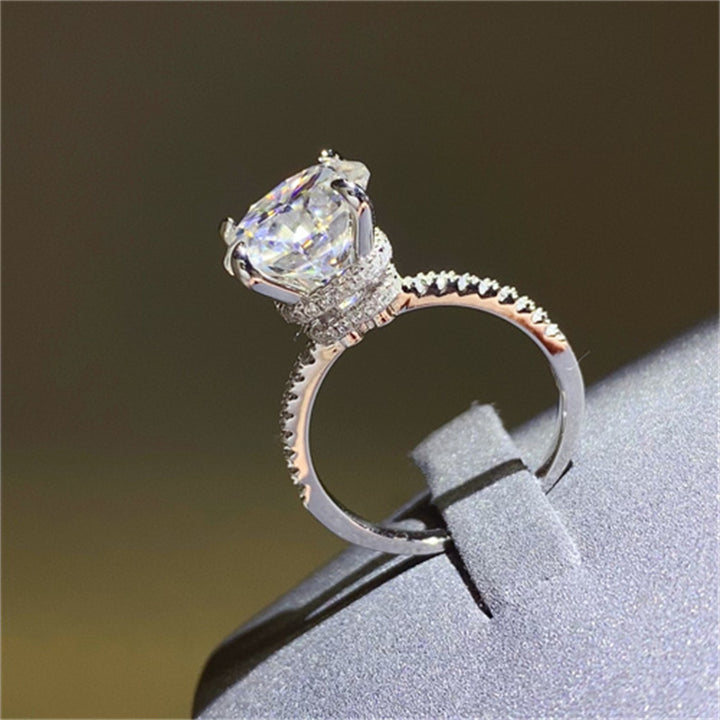5 Carat Moissanite 925 Sterling Silver Ring for Women