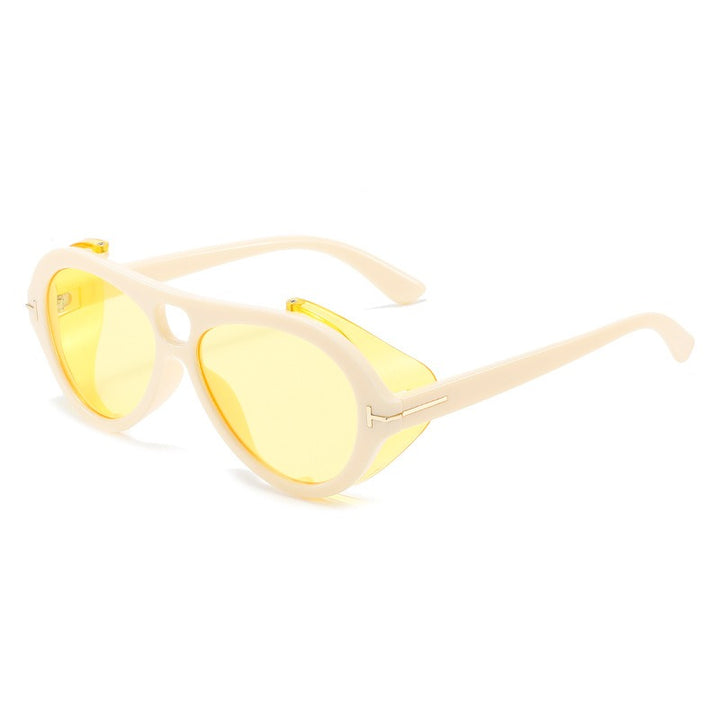 Punk sunglasses steam glasses personalized oval sunglasses