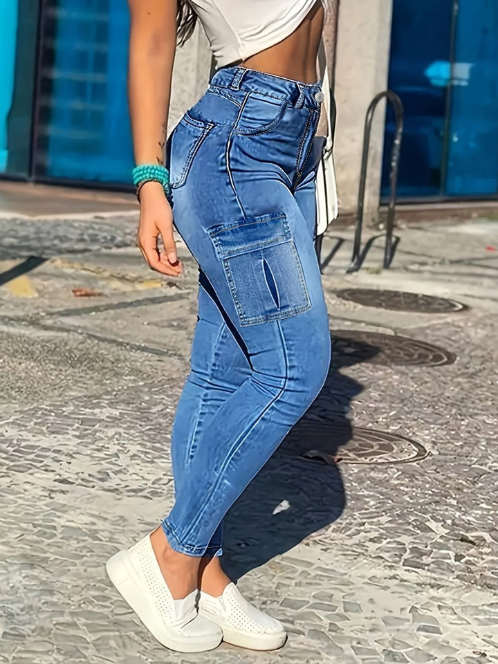 Skinny Jeans with Pockets for Women in Various Sizes