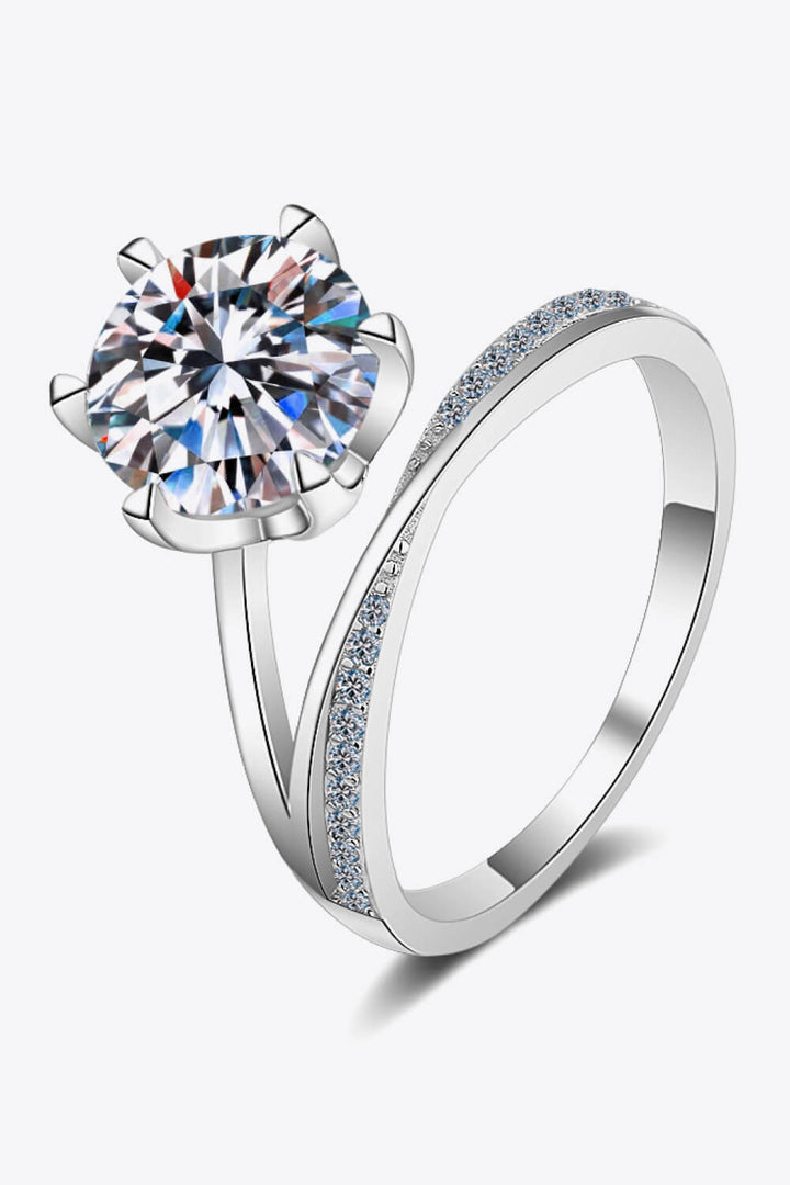 Stunning 3 Carat Moissanite 6-Prong Ring for Elegance