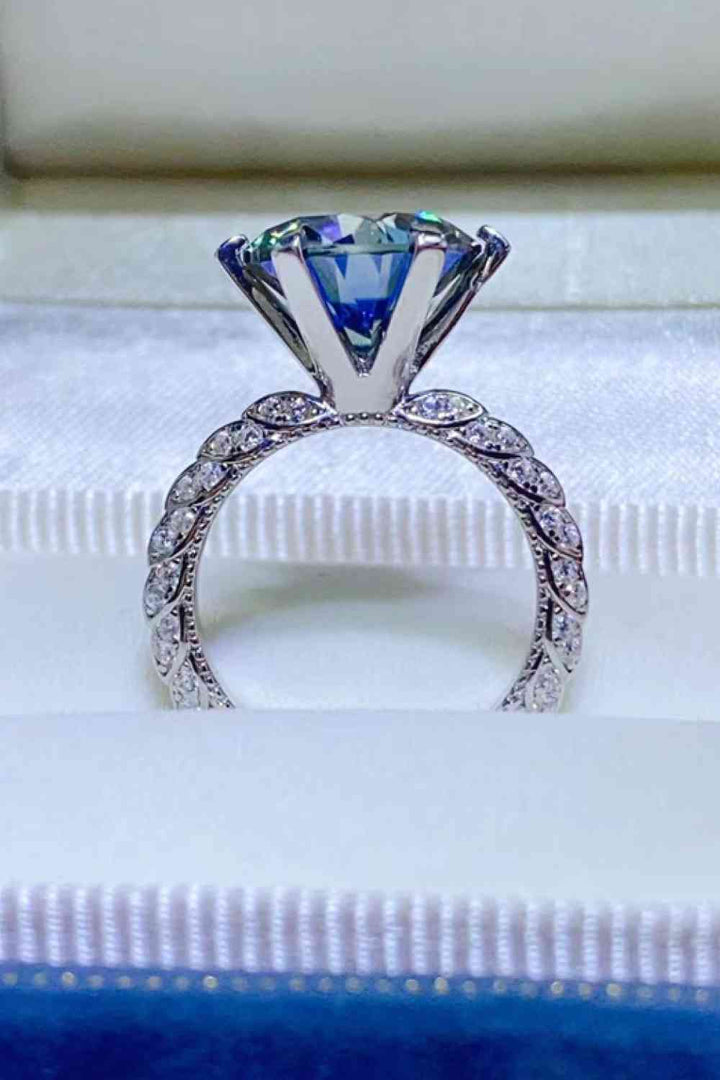 5 Carat Moissanite 925 Sterling Silver Ring for Elegance