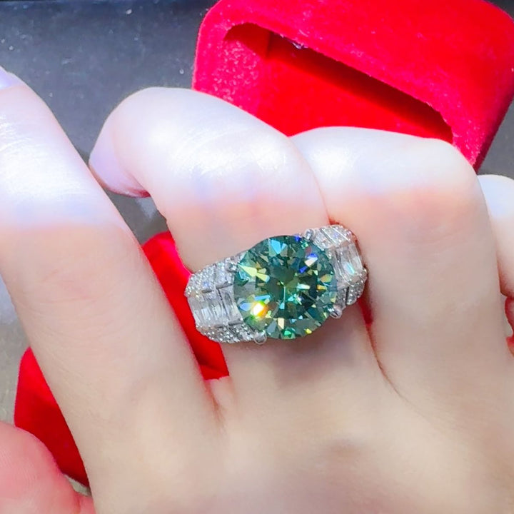 5 Carat Moissanite 925 Sterling Silver Ring for Elegance