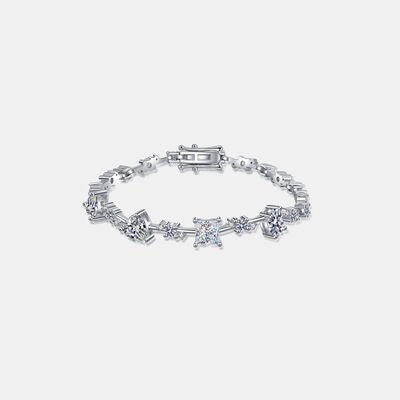 6.2 Carat Moissanite 925 Sterling Silver Bracelet for Elegance