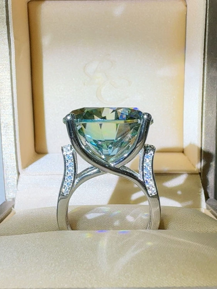 20 Carat Moissanite 925 Sterling Silver Ring for Women