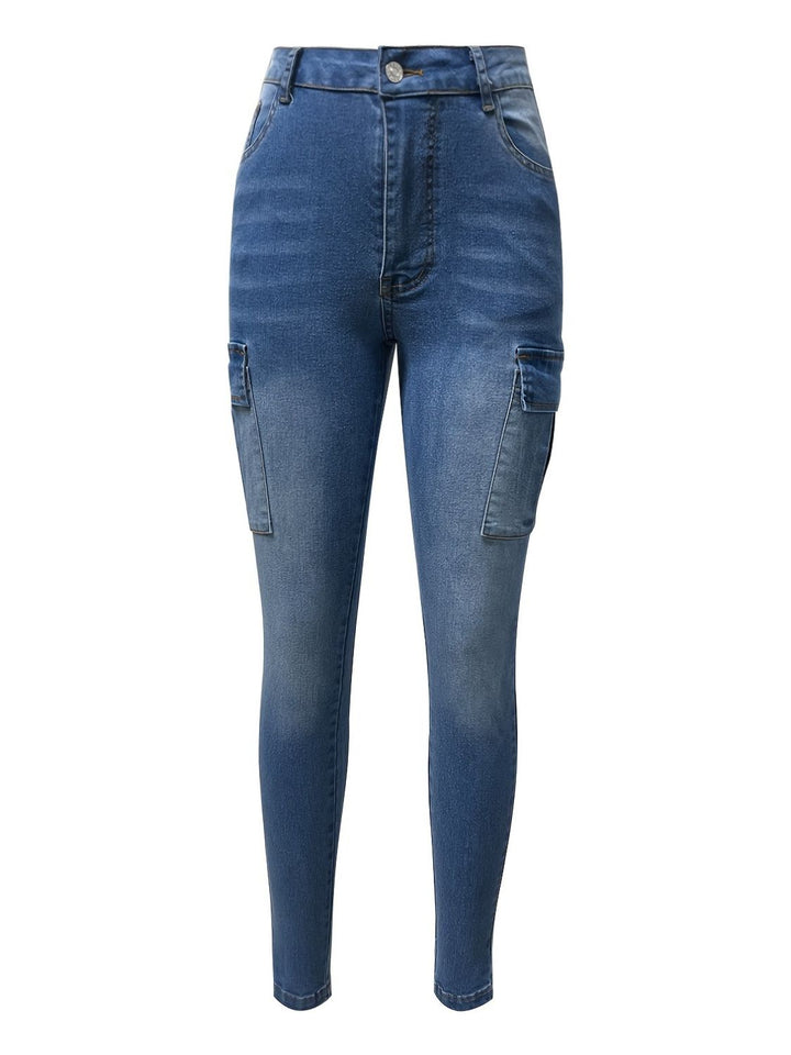 Skinny Jeans with Pockets for Women in Various Sizes