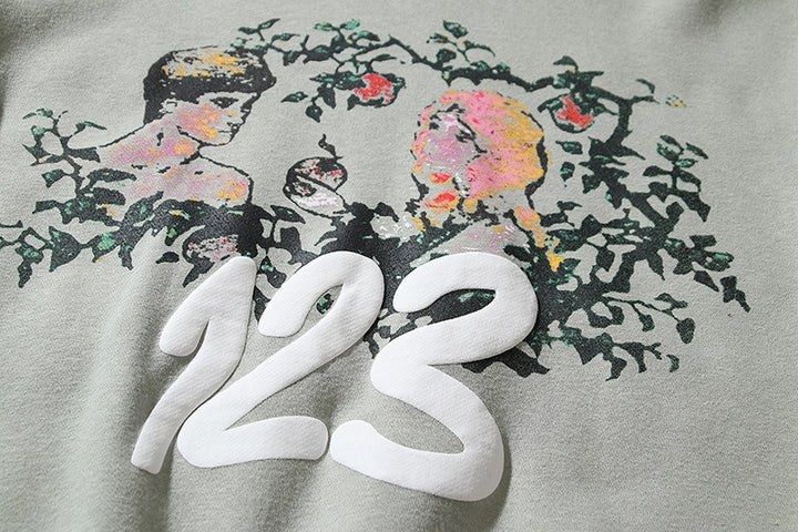 Floral Love: Cozy Plush Hoodies for Stylish Couples Fashion